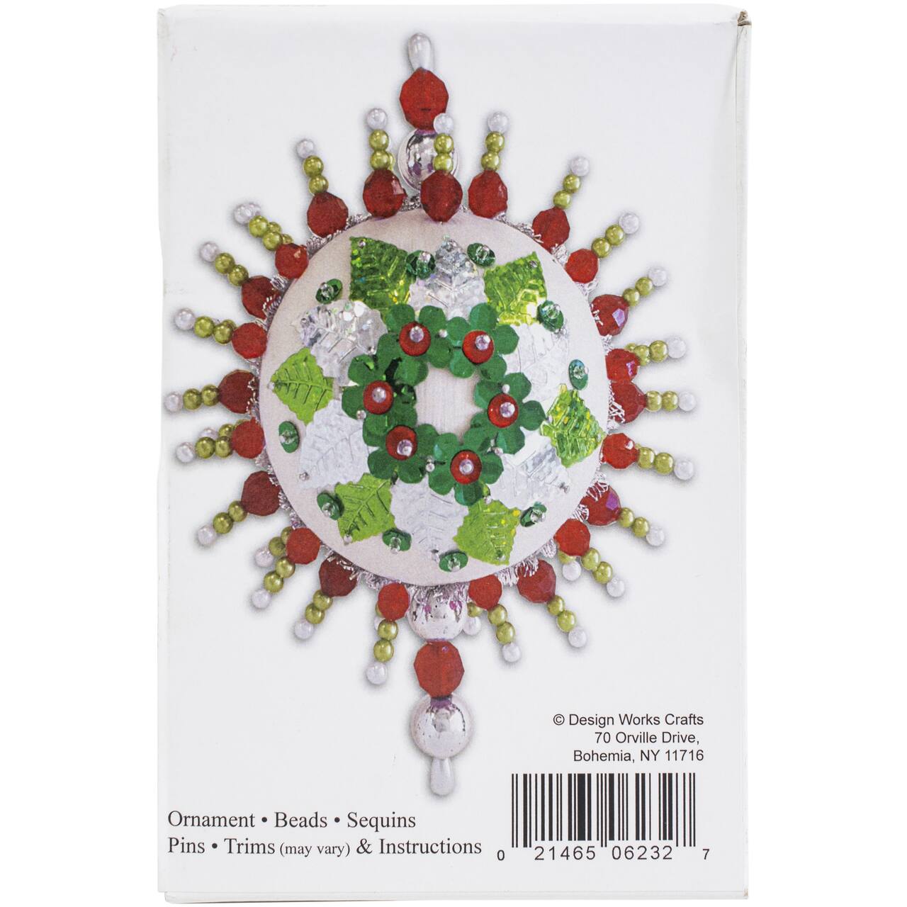 Design Works™ Holiday Wreath Satin Ball Beaded Ornament Kit